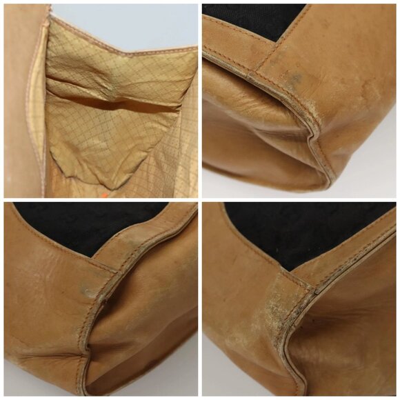 GUCCI GG Canvas Hand Bag Leather Black - Picture 13 of 16